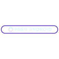 para android logo on a black background